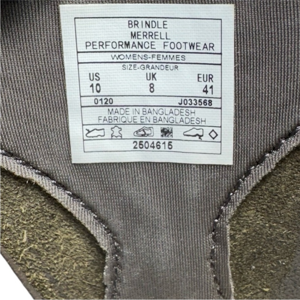 Merrell Tideriser Luna Leather Adjustable T-Strap Brindle Thong Sandals Size 10 - Picture 8 of 15